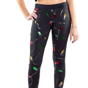 Women Christmas Lights Leggings
